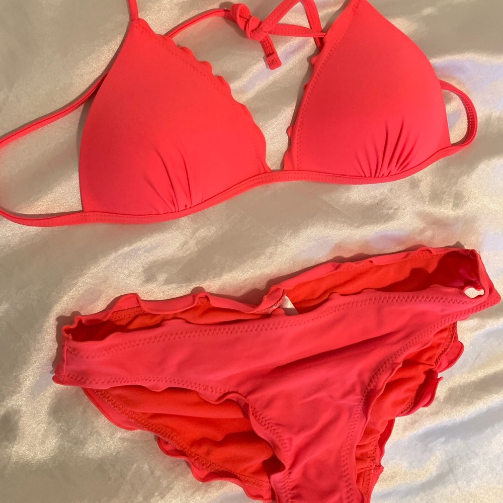 Coral/ pink bikini SMALL